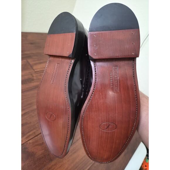 Florsheim imperial reddish brown wingtip leather shoes mens size 9